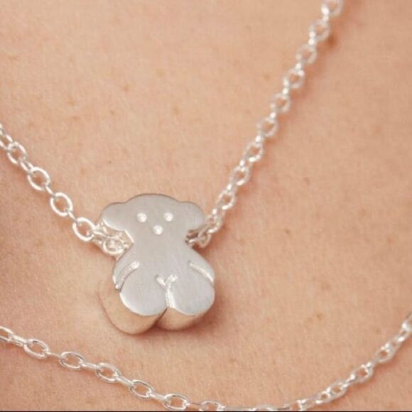 NWT TOUS Sweet Dolls Bear Sterling Silver Choker Necklace​​​​​ - Picture 4 of 10